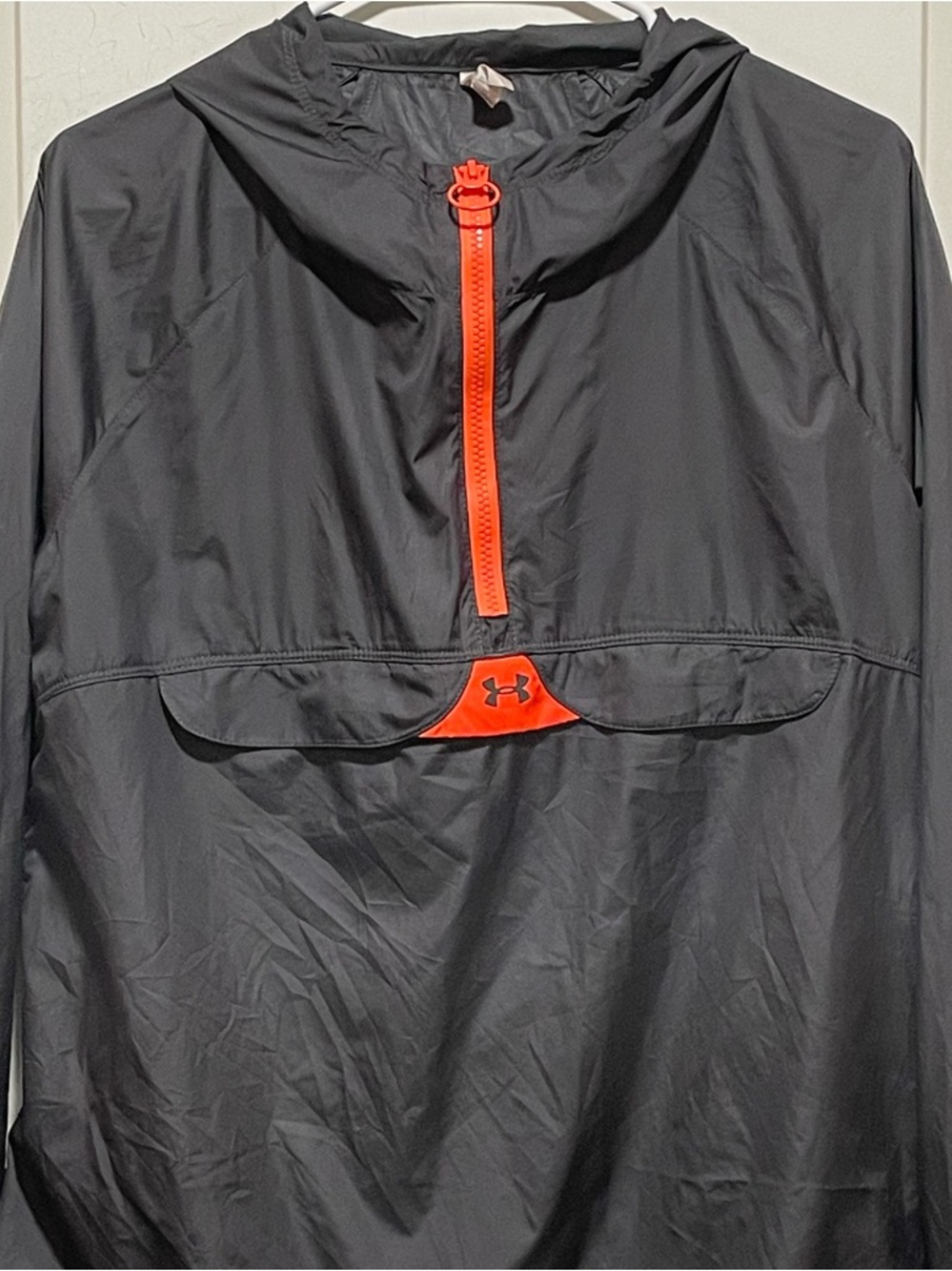 Breathable UA Storm Pop Over Jacket Sz Medium Hooded Athletic Golf Lightweight